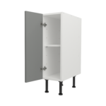 Pre Assembled Modern 250mm fitted kitchen base unit matt dust grey