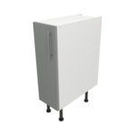 Pre Assembled Modern 250mm fitted kitchen base unit matt dust grey