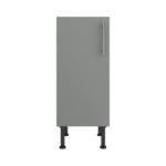 Pre Assembled Modern 350mm fitted kitchen base unit matt dust grey