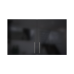 Pre Assembled Modern 1200mm fitted kitchen wall unit black gloss