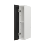 Pre Assembled Modern 150mm fitted kitchen wall unit black gloss