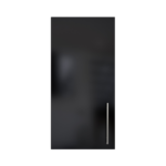 Pre Assembled Modern 350mm fitted kitchen wall unit black gloss