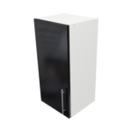 Pre Assembled Modern 350mm fitted kitchen wall unit black gloss