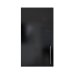 Pre Assembled Modern 400mm fitted kitchen wall unit black gloss