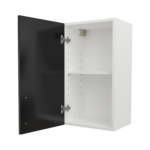 Pre Assembled Modern 400mm fitted kitchen wall unit black gloss