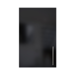 Pre Assembled Modern 450mm fitted kitchen wall unit black gloss