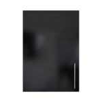 Pre Assembled Modern 500mm fitted kitchen wall unit black gloss