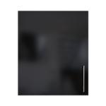 Pre Assembled Modern 600mm fitted kitchen wall unit black gloss