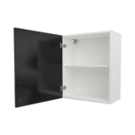 Pre Assembled Modern 600mm fitted kitchen wall unit black gloss