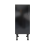 Pre Assembled Modern 350mm fitted kitchen base unit black gloss