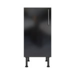 Pre Assembled Modern 400mm fitted kitchen base unit black gloss