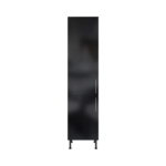 Pre Assembled Modern 500mm Tall Kitchen Larder fitted unit black gloss