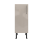 Pre Assembled Modern 350mm fitted kitchen base unit cashmere gloss