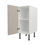 Pre Assembled Modern 350mm fitted kitchen base unit cashmere gloss