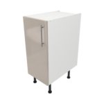 Pre Assembled Modern 350mm fitted kitchen base unit cashmere gloss