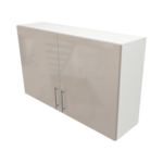 Pre Assembled Modern 1200mm fitted kitchen wall unit cashmere gloss