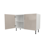 Pre Assembled Modern 1200mm fitted kitchen universal base unit cashmere gloss