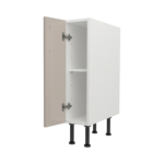 Pre Assembled Modern 200mm fitted kitchen base unit cashmere gloss