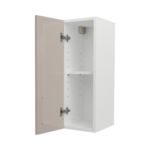 Pre Assembled Modern 250mm fitted kitchen wall unit cashmere gloss
