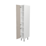 Pre Assembled Modern 300mm Tall Kitchen Larder fitted unit cashmere gloss