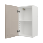 Pre Assembled Modern 400mm fitted kitchen wall unit cashmere gloss