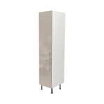 Pre Assembled Modern 450mm Tall Kitchen Larder fitted unit cashmere gloss
