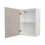 Pre Assembled Modern 500mm fitted kitchen wall unit cashmere gloss
