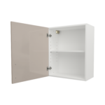 Pre Assembled Modern 600mm fitted kitchen wall unit cashmere gloss