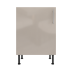Pre Assembled Modern 600mm fitted kitchen universal base unit cashmere gloss