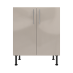 Pre Assembled Modern 700mm fitted kitchen universal base unit cashmere gloss