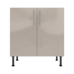 Pre Assembled Modern 800mm fitted kitchen universal base unit cashmere gloss