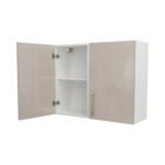 Pre Assembled Modern 900mm fitted kitchen wall unit cashmere gloss