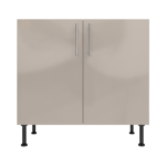 Pre Assembled Modern 900mm fitted kitchen universal base unit cashmere gloss