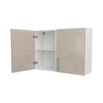 Pre Assembled Modern 1000mm fitted kitchen wall unit cashmere gloss