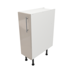 Pre Assembled Modern 250mm fitted kitchen base unit cashmere gloss
