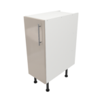 Pre Assembled Modern 300mm fitted kitchen base unit cashmere gloss