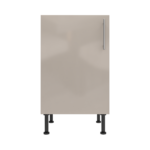 Pre Assembled Modern 500mm fitted kitchen base unit cashmere gloss