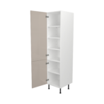 Pre Assembled Modern 500mm Tall Kitchen Larder fitted unit cashmere gloss