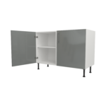 Pre Assembled Modern 1200mm fitted kitchen universal base unit dust grey gloss