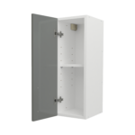 Pre Assembled Modern 250mm fitted kitchen wall unit dust grey gloss