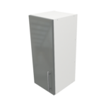 Pre Assembled Modern 300mm fitted kitchen wall unit dust grey gloss