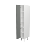 Pre Assembled Modern 300mm Tall Kitchen Larder fitted unit dust grey gloss