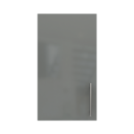 Pre Assembled Modern 400mm fitted kitchen wall unit dust grey gloss