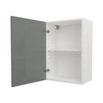 Pre Assembled Modern 500mm fitted kitchen wall unit dust grey gloss