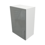Pre Assembled Modern 500mm fitted kitchen wall unit dust grey gloss