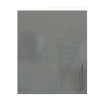Pre Assembled Modern 600mm fitted kitchen wall unit dust grey gloss
