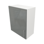 Pre Assembled Modern 600mm fitted kitchen wall unit dust grey gloss