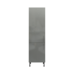 Pre Assembled Modern 600mm Tall Kitchen Larder fitted unit dust grey gloss