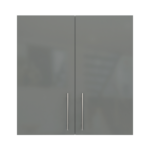 Pre Assembled Modern 700mm fitted kitchen wall unit dust grey gloss