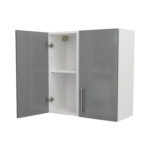 Pre Assembled Modern 700mm fitted kitchen wall unit dust grey gloss
